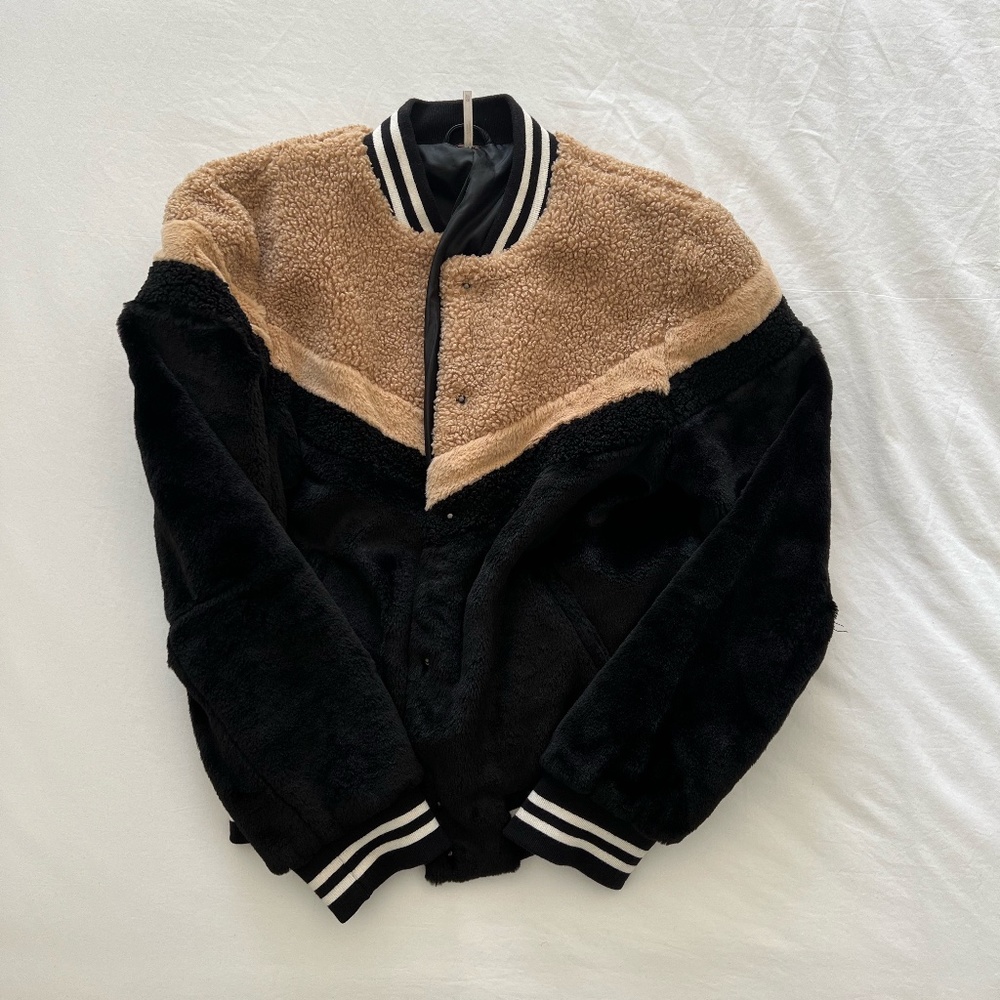 Free People Two Tone Fur Jacket